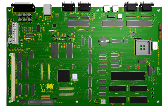 Y Ddraig top view render
