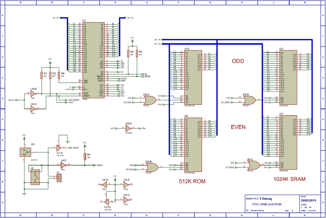 Y Ddraig schematic