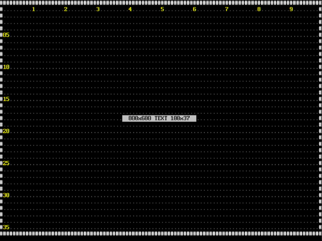 100x37 text mode